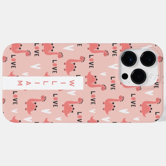 Gepersonaliseerde naam Kinder telefoonhoes Case-Mate iPhone Case (Achterkant (horizontaal))