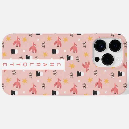 Gepersonaliseerde naam Kinder telefoonhoes Case-Mate iPhone Case (Achterkant (horizontaal))