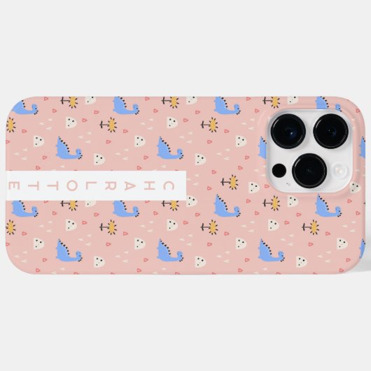 Gepersonaliseerde naam Kinder telefoonhoes Case-Mate iPhone Case (Achterkant (horizontaal))