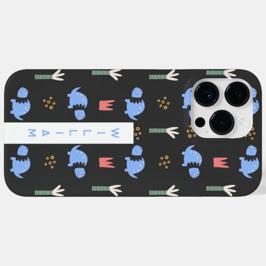 Gepersonaliseerde naam Kinder telefoonhoes Case-Mate iPhone Case (Achterkant (horizontaal))