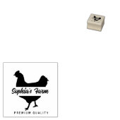 Gepersonaliseerde  naam Kippenei Rubberstempel (Gestempeld)