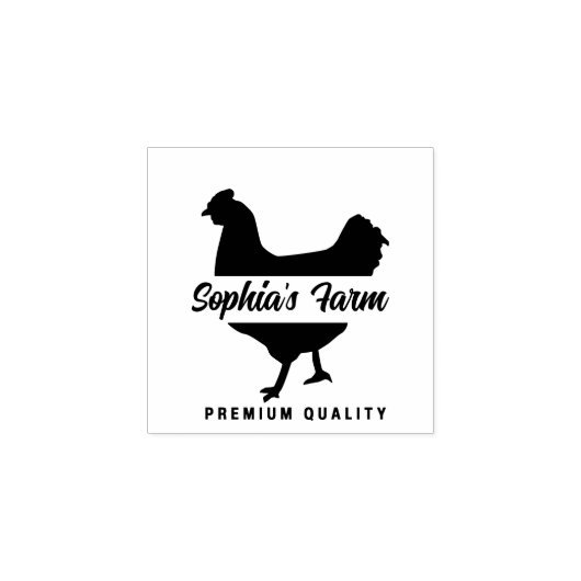 Gepersonaliseerde  naam Kippenei Rubberstempel (Afrduk)