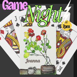 ... Gepersonaliseerde Naam Klassieke Kunst Spellet Pokerkaarten