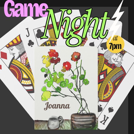 ... Gepersonaliseerde Naam Klassieke Kunst Spellet Pokerkaarten