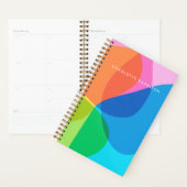 Gepersonaliseerde naam Kleurrijk Abstract Speelse  Planner (Display)
