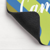 Gepersonaliseerde naam Kleurrijke Retro Geometrisc Muismat (Hoek)