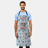 Gepersonaliseerde naam koken omhoog vakantie onhei schort (Gedragen)