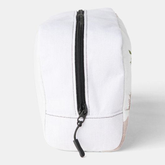 Gepersonaliseerde naam konijntje konijn meisje roz toilettasje (Rechts)