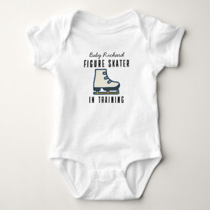 Gepersonaliseerde naam kunstschaatser in training romper