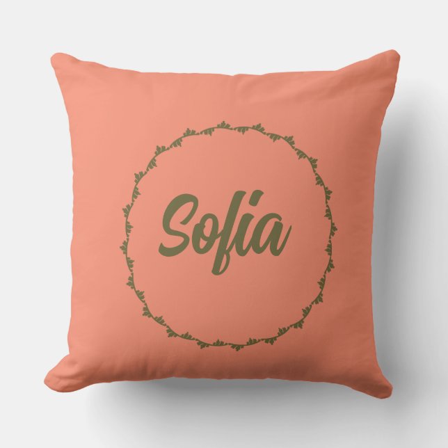 gepersonaliseerde naam kussen (Voorkant)