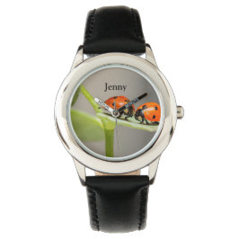 Gepersonaliseerde naam Ladybugs Watch Horloge