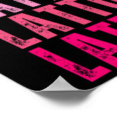 Gepersonaliseerde naam Latto I Love Latto  Poster (Hoek)