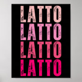 Gepersonaliseerde naam Latto I Love Latto Poster (Voorkant)