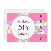 Gepersonaliseerde naam Leeftijd Roze  Verjaardagsf