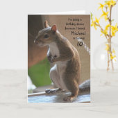 Gepersonaliseerde naam/leeftijd verjaardag, dansen kaart (Gele Bloem)