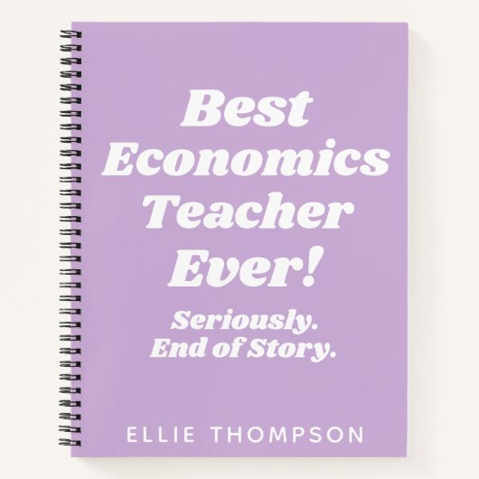 Gepersonaliseerde Naam Leraar Waardering Gift Paar Notitieboek (Voorkant)