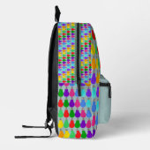 Gepersonaliseerde naam Leuke kleurrijke bollen Opa Bedrukte Rugzak (Links)