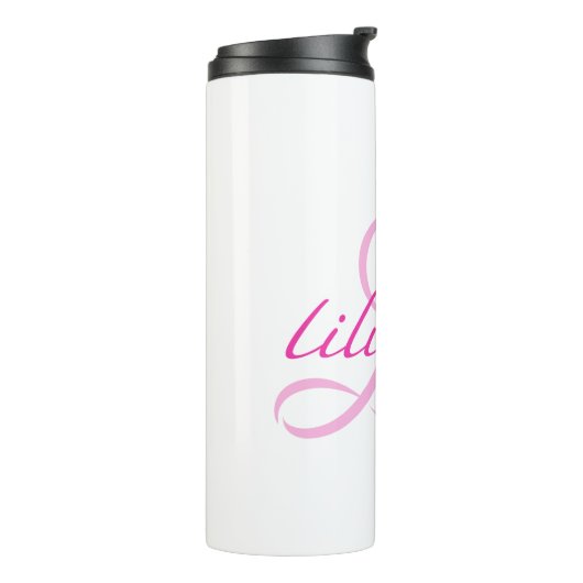 Gepersonaliseerde naam Lilianna Thermosbeker (Gedraaid links)