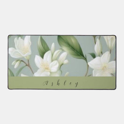 Gepersonaliseerde naam Lily van de vallei Desk Mat (Voorkant)