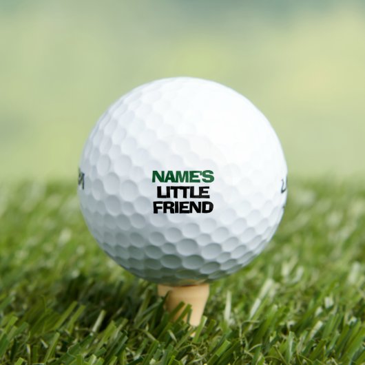 Gepersonaliseerde naam Little Friend Funny Golfballen (Insitu Shirt)