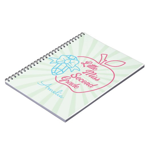 Gepersonaliseerde naam Little Miss tweede klas Notitieboek (Linkerzijde)