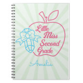 Gepersonaliseerde naam Little Miss tweede klas Notitieboek (Voorkant)