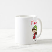 gepersonaliseerde naam mam kerstkoffie - mok (Voorkant rechts)