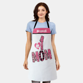 Gepersonaliseerde Naam Mama Nummer Een Chef Baker Schort