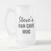 Gepersonaliseerde naam Man Cave Matglas Bierpul (Links)