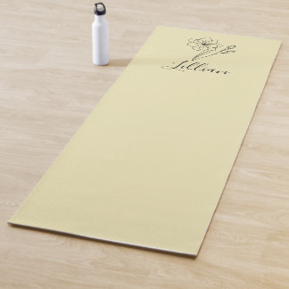 Gepersonaliseerde naam March jonquil Geboortebloem Yogamat