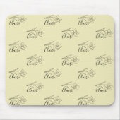 Gepersonaliseerde naam March narcis Geboorte Bloem Muismat (Voorkant)