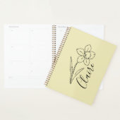 Gepersonaliseerde naam March narcis Geboorte Bloem Planner (Display)