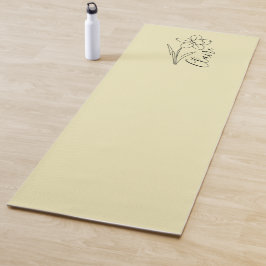 Gepersonaliseerde naam March narcis Geboorte Bloem Yogamat