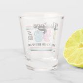 Gepersonaliseerde naam met elke leeftijd  Verjaard Shot Glas (Achterkant)