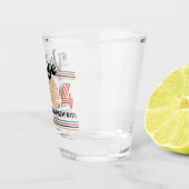 Gepersonaliseerde naam met elke leeftijd Verjaard Shot Glas (Rechts)