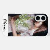 Gepersonaliseerde naam met foto Case-Mate iPhone case (Achterkant (horizontaal))