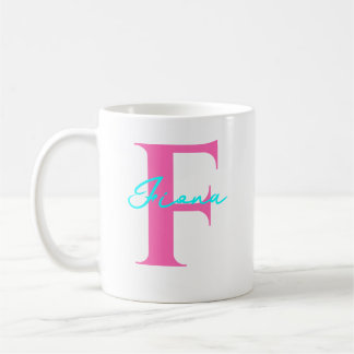 Gepersonaliseerde naam met Initiaal cadeau voor he Koffiemok