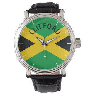 Gepersonaliseerde naam met Jamaicaanse vlag Horloge