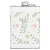 Gepersonaliseerde naam met Kerstmispatroon Heupfles (Achterkant)