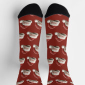 Gepersonaliseerde naam met sokken lijden Kerstmis (Top)