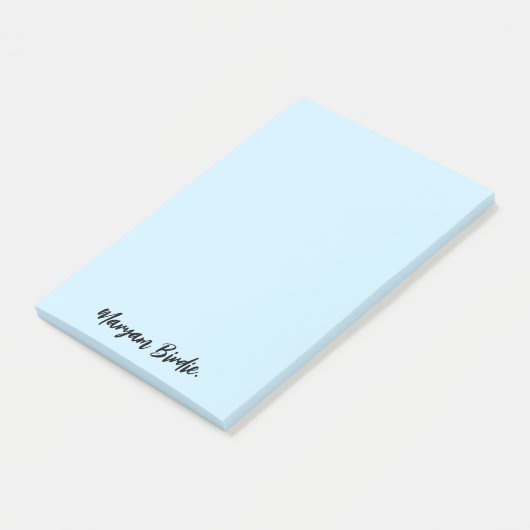 Gepersonaliseerde naam met sticky tekst post-it® notes (Schuin)