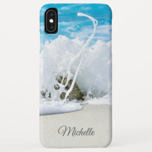 Gepersonaliseerde naam met strandgolf Case-Mate iPhone case
