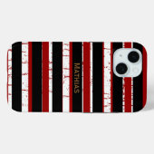Gepersonaliseerde naam met streep Case-Mate iPhone case (Achterkant (horizontaal))