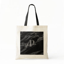 Gepersonaliseerde naam met trendy marmer zwart