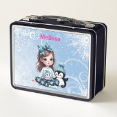 Gepersonaliseerde naam Metal Lunchbox (Achterkant)