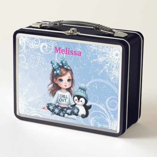 Gepersonaliseerde naam Metal Lunchbox (Voorkant)