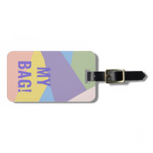 Gepersonaliseerde naam Mijn tas Pastel Kleuren Aan