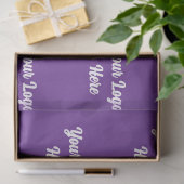 Gepersonaliseerde naam Minimal Monogram Zakelijk W Tissuepapier (Geschenk)