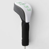 Gepersonaliseerde naam Minimale typografie Golfheadcover (Schuin)