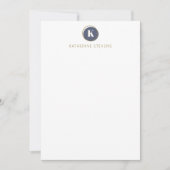 Gepersonaliseerde naam Minimalist Professional Mon Notitiekaartje (Voorkant)